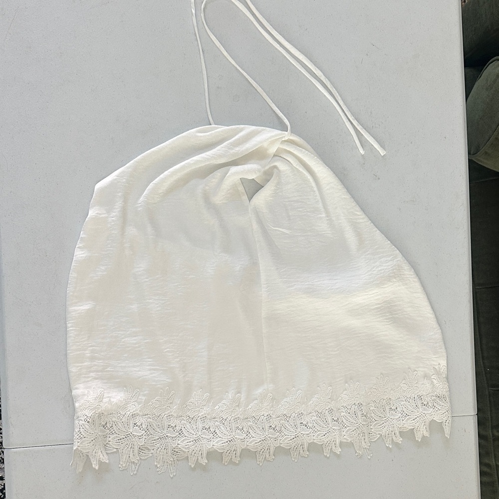 Robert Rodriguez White Halter Top